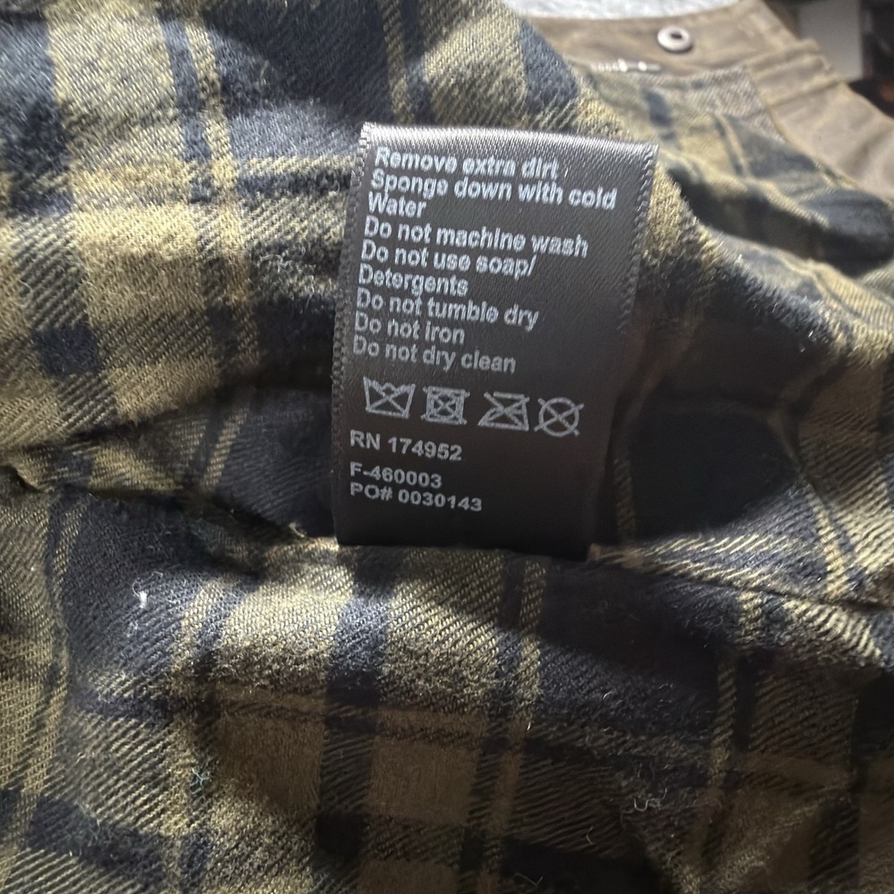 Flint and Tinder Waxed Field Jacket Mens XS NWT British Millerain Canvas Brown - Picture 15 of 15